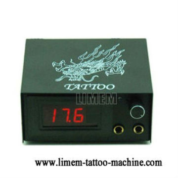 Tatouage professionnel Double alimentation de tatouage de LED alimentation de machine de tatouage